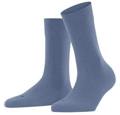 FALKE mujer Sensitive London calcetines parte superior ancha para un suave agarre en la pierna adecuado diabéticos costura en la zona de los dedos transpirable sostenible ecológico algodón 1 par