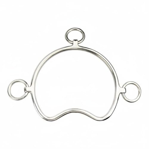 FytStycale Mors Cheval Équipement Cheval Mors Anneau Embouchure Brides Structure Lisse et Symétrique en Acier Inoxydable pour Contrôle Sûr et Liaison au Adapté à , 115