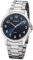 Regent Herren Analog Quarz Uhr mit Edelstahl Armband 11150619