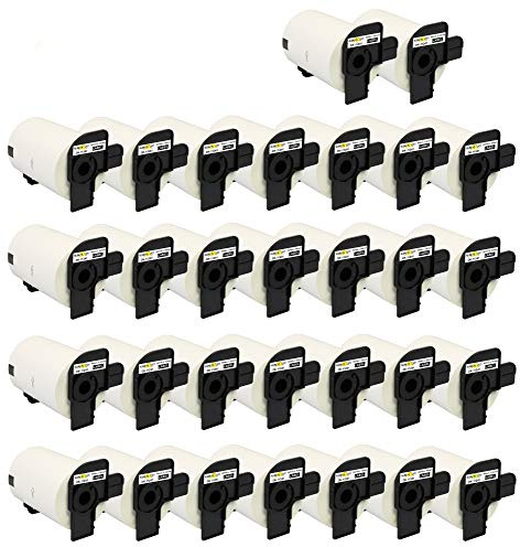Yellow Yeti 30 rouleaux DK-11241 étiquettes d'expédition 102 x 152mm compatibles pour Brother P-Touch QL-1050 QL-1050N QL-1060N QL-1100 QL-1110NWB | 200 étiquettes/rouleau