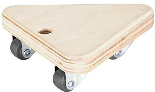 WAGNER Transporthilfe MM 1313 I 14 x 14 x 14 x 4,5 cm - Tragkraft 100 kg - ideal für Unhandliches, Geräte & Möbel I Griffloch I bestens beweglich I FSC®-Zertifiziert - 20131301