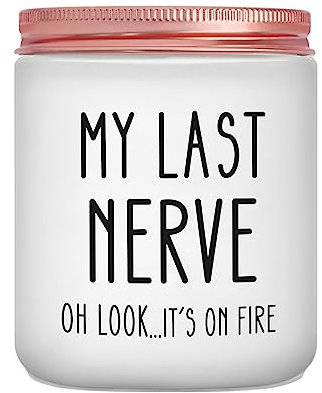 Scented Candles Gifts for Women, Birthday Gifts for Women, Gift for Friend, Funny Christmas Presents for Woman, Sister, Sisters-in-Law, Colleague, Bestie, 200g Soy Wax Candle (Vanilla)