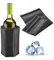 FACULX Wine Cooler, Red Wine Insulation Ice Pack Gel Cooling PVC Champagne Cooler Bottles Sleeves for Travel Picnic Camping Wine Bottle Jacket Reusable