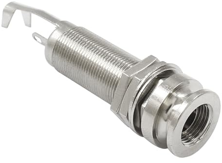 LifCratms 1/4(6.35mm) Guitar End Pin Output Jack, Silver