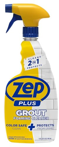 Zep Plus Grout Foaming Cleaner - 32 Fl OZ - R54212-2-in-1 benefits clean while protecting grout from water, dirt and grime