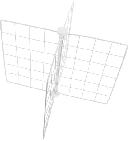 Happyyami Divisore separatore per congelatore a 4 griglie, in filo di ferro, organizer per organizzare efficacemente frigorifero e congelatore, divisore salvaspazio per ripiani e scomparti, design a