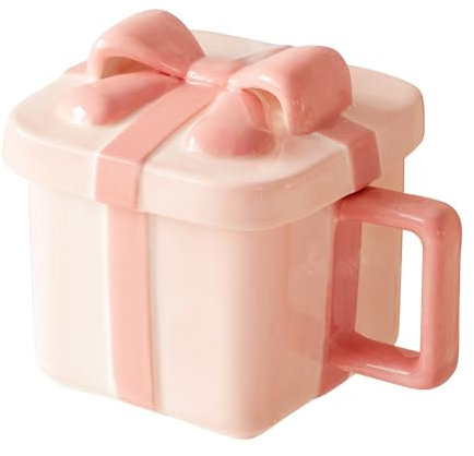 auvstar Tasse À Café En Céramique,Tasse Amusante Créative,Mugs Et Tasses À Café,Gobelet Pour Usage Domestique Et Au Bureau,Cadeau Pour La Famille,Les Amis Et Les Enseignants (Tasse Cadeau Rose)