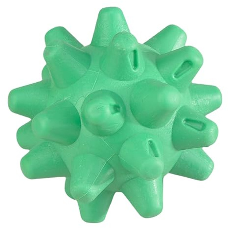 MERIGLARE Pelota de masaje con púas para pies, fascia, pequeña, 7,5 cm, para casa, oficina, viajes, para hombres y mujeres, masaje con púas para y, Verde