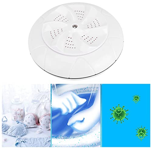 Acouto Lavadora Ultrasónica, Minilavadora Alimentada por USB para Ropa, Frutas y Verduras, Ideal para Viajes y Vida en el Dormitorio (WHITE)