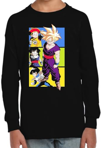 the Fan Tee Camiseta Infantil Manga Larga de Niño Niña Dibujos Animados Dragon Bola Ball Anime Manga 794 8 años