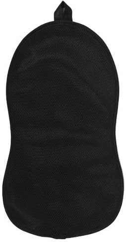 HEMOTON Andningsbar Svart Halkfri Sadelpad med Nätmaterial Fuktavvisande och Stötdämpande för Ridning Tävling och Träning Ergonomisk och Flexibel Passform