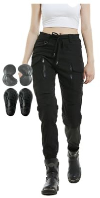 Vattentäta motorcykelbyxor Motorcykel ridning jeans | Med knä*2/höft*2 rustning avtagbar for racingäventyr