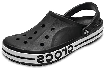 Crocs Unisex Adult Bayaband Clog, Black/White, 41/42 EU