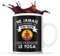 Mug yoga Prénom métier âge Personnalisable | Tasse drôle pour Yogiste | idée cadeau anniversaire Noël fête des Pères
