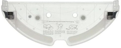 vhbw Bodenplatte Halterung kompatibel mit Roborock S6 MaxV, S6 Max Saugroboter, Roboterstaubsauger - Bodendeckel Schwarz Transparent