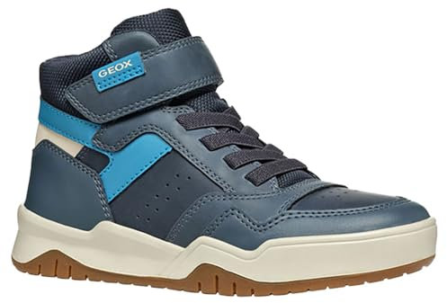 Geox Jungen J Perth Boy F Sneaker, Blau B, 37 EU