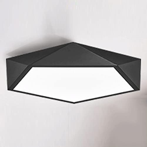 SIVAJI Plafonniers Nordiques Personnalisés Lampe À Panneau D'abat-Jour en Fer Art Lumière Plate Créative Facile À Installer Industriels Décoration Couloir Fermer Le Lustre À Baldaquin pour Le Salon