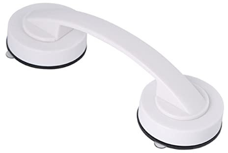Suction Cup Shower Handle for Enhanced Safety - No Drilling Required Grab Bar for Smooth Surfaces in Bathrooms & Bathtubs