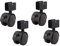 4pcs Furniture Wheels With U-shaped Bracket, 50mm Heavy Duty Swivel Castor Wheels, Replacement Wheels, Includes Screws, For Diy Table, Sofa, Flower Stand, Cribs, Storage Box (Splint width 20MM)