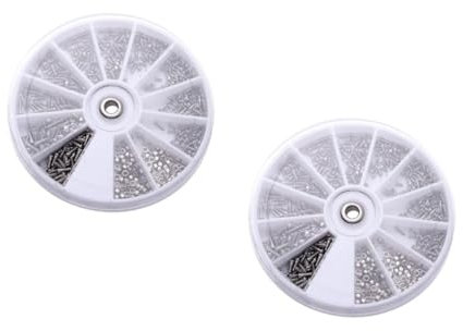 Didiseaon 2 Set Kit Dadi A Vite Pratico Kit Di Gadget Viti Ad Anello Kit Dado A Vite Kit Viti A Brugola Viti Per Occhiali Assortimento Di Viti Kit Riparazione Occhiali Con Viti 600 Pezzi * 2