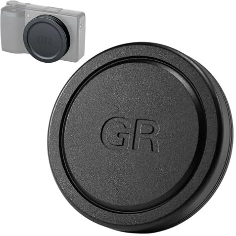Lens Cap for Richo Gr IIIx Gr III Gr II Gr3 Gr2 Camera 58MM Front Lens Cap Metal Aluminum Alloy Protector Drop Resistant Interior Protection Cover Against Scratches Moisture Dust and Fingerprints