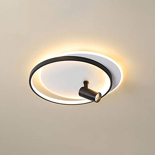LED Ceiling Spot Light Surface Mounted Spotlight Accent Lamp, Adjustable Angle Ceiling Mount Light Fixtures, Bedroom Hallway Gallery Cloakroom Wall Lights Spotlights (Color : Black-3000K)