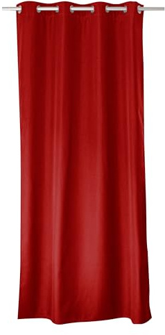 ED ENJOY HOME Rideau Thermique Occultant Rouge 135×240 cm, Œillets Métal, Anti-Chaleur, Anti-Froid, pour Chambre et Salon
