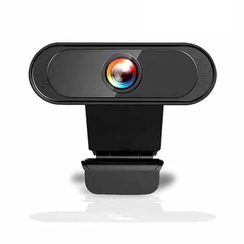 AYJYZHIAG Cámara Web for PC Full HD 1080P con micrófono, trípode, for computadoras de Escritorio y portátiles Puerto USB, cámara transmisión en Vivo for videollamadas, sin Unidad
