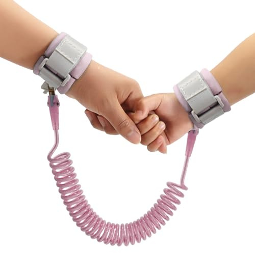 Cinturón de seguridad para niños: pulsera antipérdida, diseño de bobina flexible, mecanismo de bloqueo seguro, construcción para facilitar el movimiento | Arnés de bebé confiable para lugares