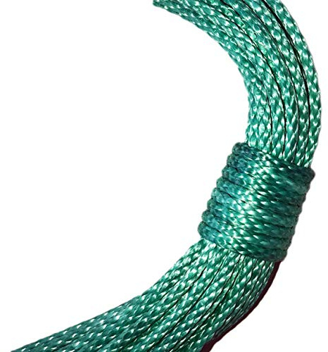 Samson Amsteel Blue Rope 7/64 Diameter, Multiple Lengths and Colors, Dyneema Fiber HMPE, High Strength, Low Stretch, 1600lb Average Tensile Strength (50 ft. Hank, Green)