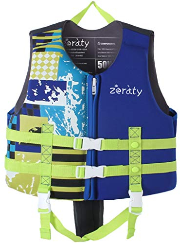 Zeraty Kinder Schwimmweste Schwimmen Jacke für Kleinkinder mit Einstellbare Sicherheits Straps Alter 1-9 Jahre / 22-55 lbs
