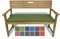 Rollmayer Bankkissen Bankauflage Sitzkissen Bankpolster Auflage für Bänke in Haus und Garten Kollektion Melange, 1 Stück (Grün 333, 120x40x4cm)
