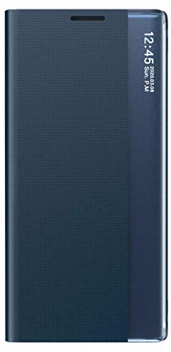 TANYO Smart View Schutzhülle für Samsung Galaxy Note 20 (5G/4G), Prime Schutzhülle mit Klappdeckel mit transparentem Sichtfenster, elegant, Spiegel, Flip Case Cover mit Faltbarer Standfunktion –