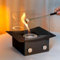 NEWIMAGE Portable Tabletop Bio Ethanol Fireplace Exquisite Bio Ethanol Fire Pit for Outdoor Camping Garden Living Room
