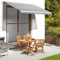 Home & Garden Ersatzstoff für Markise anthrazit und weiß 3,5x2,5m