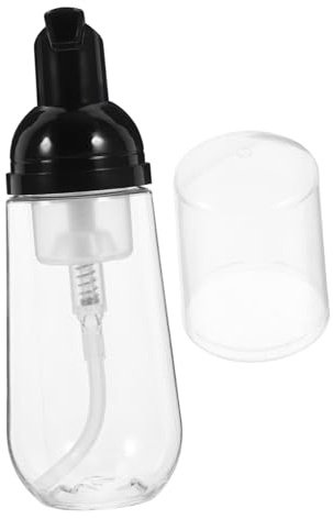 Flacone Schiumogeno Pompa 60ml Pet Nero, 3 Pezzi