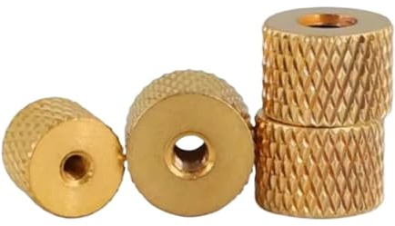 10 st–50 st M2 M2.5 M3 M4 Räfflad vingmutter i mässing Räfflad mutter i mässing Cylindrisk justering for vattenkylning av PC-chassimodell(M2 10pcs)