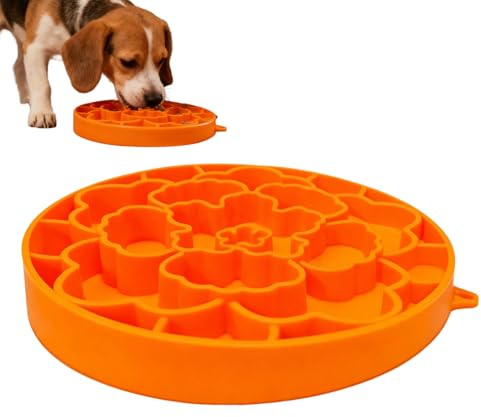 Alfombrilla para lamer Perros, Material de Silicona de Doble Cara, Bandeja de alimentación Lenta, Plato de para Mascotas, tapete de alimentación antiasfixia y antiderrames, para Gatos