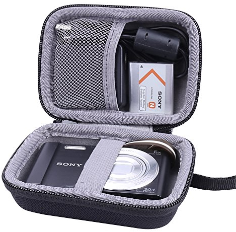 Hart Taschen Hülle für Sony DSC-W810/W800/W830 Digitalkamera von Aenllosi (Schwarz)