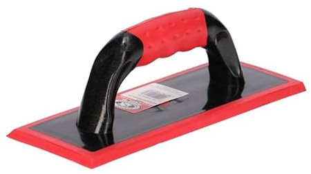 OLEJNIK J L PROFESSIONAL Reibebretter Kunstoff Reibebrett mit Gummi-Belag für Fugen Fliese-Fugebrett mit Abgeschrägt Gummi Traufel mit Ergonomischem Kunststoffgriff für Fliesenleger Glättkelle