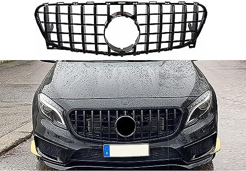 LeLEEEE per Mercedes Benz GLA GT GTR GLA250 GLA45 GLA Class X156 2014-2018 Auto Anteriori Paraurti Griglie Radiatori,Anteriore Griglia della Mascherine,A-2014-2016
