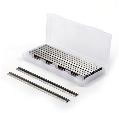 Gurxi 20 Piezas Cuchilla Para Cepillo 82mm Cuchilla Cepillo Electrico Kit Cuchillo Reversible Cuchillas Cepillo Electrico Acero Alta Adecuado Para Máquinas De Carpintería y Cepilladoras 82x5,5 x1,2mm