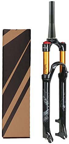 Fjädringsgaffel för mountainbike 26/27,5/29 tum, 120 mm resecykel stötdämpare gafflar aluminiumlegering 1-1/2 tum