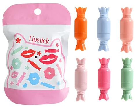 Petit ensemble de rouges à lèvres de maquillage - kit de bâtons à lèvres en velours 6x, mate mate pigmentée élevée, bâtons de lèvres | Baume à lèvres teinté hydratant, pilules de brillance à