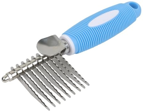 Cepillo Para El Subpelo De Los Perros,Diseño Ergonómico Púas Metálicas - Cepillo para Pelo de Gato y Peine Desenredador de Subpelo - para Casa Viaje Exterior Interior Perro Mediano Pequeño Grande Cach