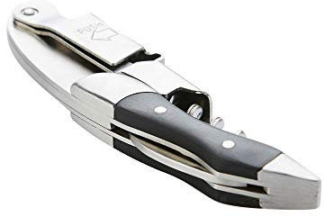 Point-Virgule Prestige - Cuchillo de camarero con mango de madera, abridor de vino de lujo, profesional negro