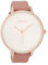 Oozoo Damenuhr mit Lederband 48 MM Rose/Silberfarben/Pinkgrau C9725