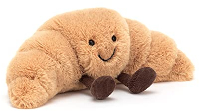 Jellycat Amuseables Croissant Stuffed Toy, Small 8.5 inches - Pastry Plush - Fun Gift Idea