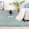 FRAAI | Home & Living Hochflor Teppich - Comfy Supreme Türkis - Shaggy, Einfarbig - Modern, Skandinavisch - Wohnzimmer, Esszimmer, Schlafzimmer - Fellteppich - Carpet
