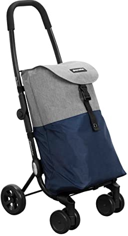 Playmarket Go Four- Carro de Compra Ligero,plegabley con Ruedas Convertibles de 4 a 2, Capacidad 43L
